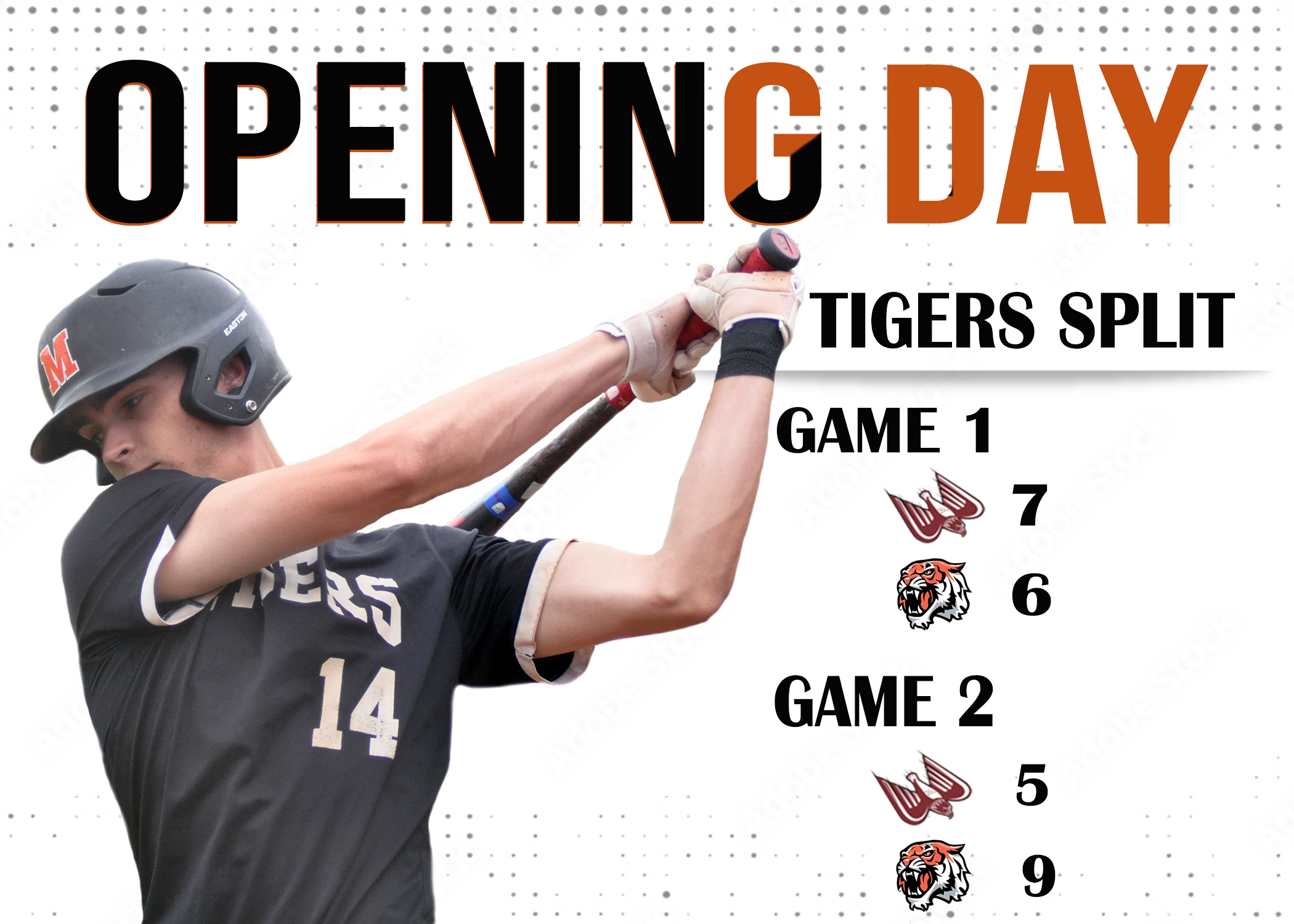 Tigers Split Doubleheader against Coastal-East to Start Season