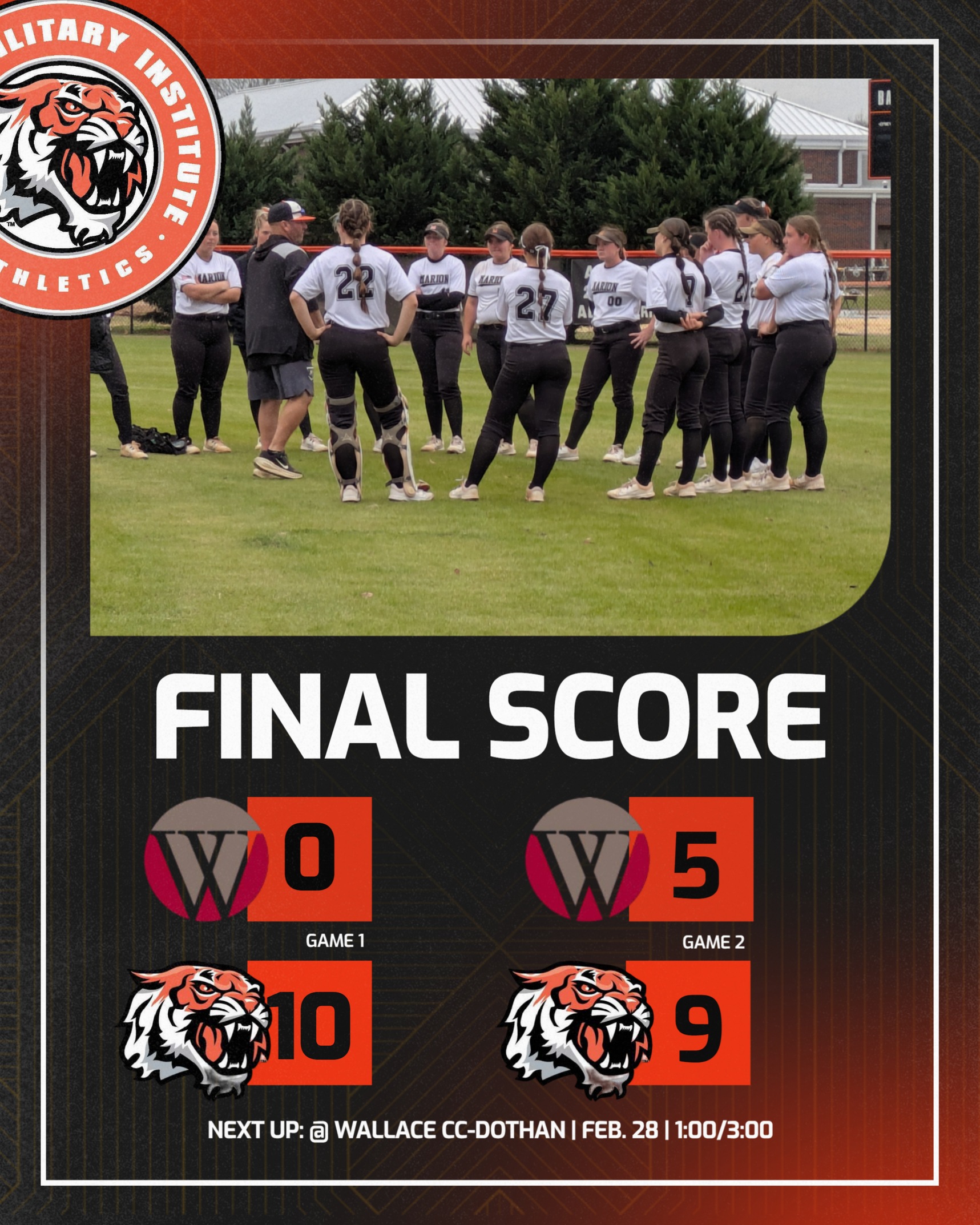 Softball Wins ACCC DH at Home